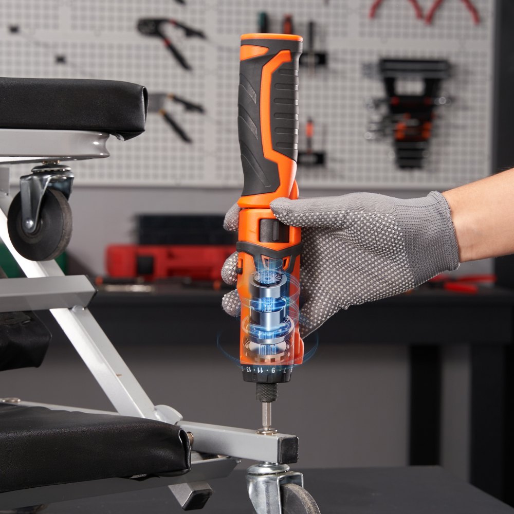 KWSD03-72 - VEVOR 8V Cordless Screwdriver with 82 Accessories and LED Light