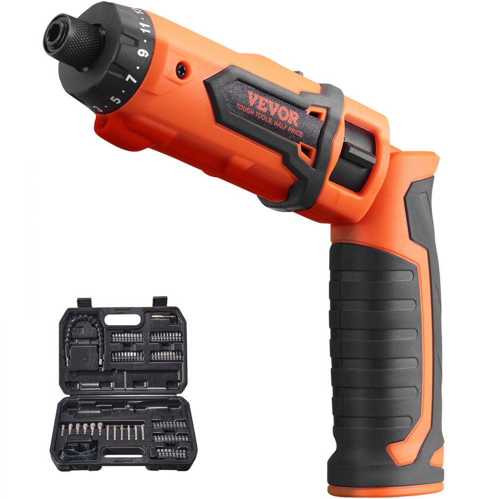 KWSD03-72 - VEVOR 8V Cordless Screwdriver with 82 Accessories and LED Light