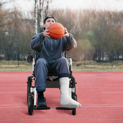 W5216 - Folding Electric Wheelchair, 12.5 Mile Range, Joystick Control