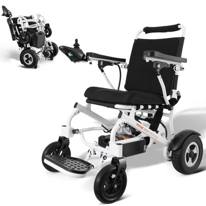 JRWD6010 - Folding Electric Wheelchair, 300 lbs Capacity with Adjustable Armrests