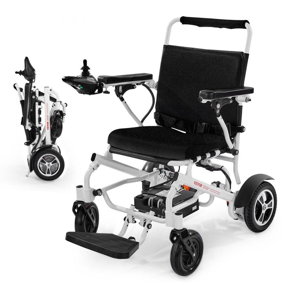 JRWD6010 - Portable Electric Wheelchair with Collapsible Frame & 300lbs Capacity