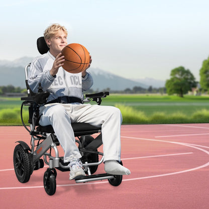 JRWD6012 - Adjustable Folding Electric Wheelchair for 300lbs, 13 Miles Range