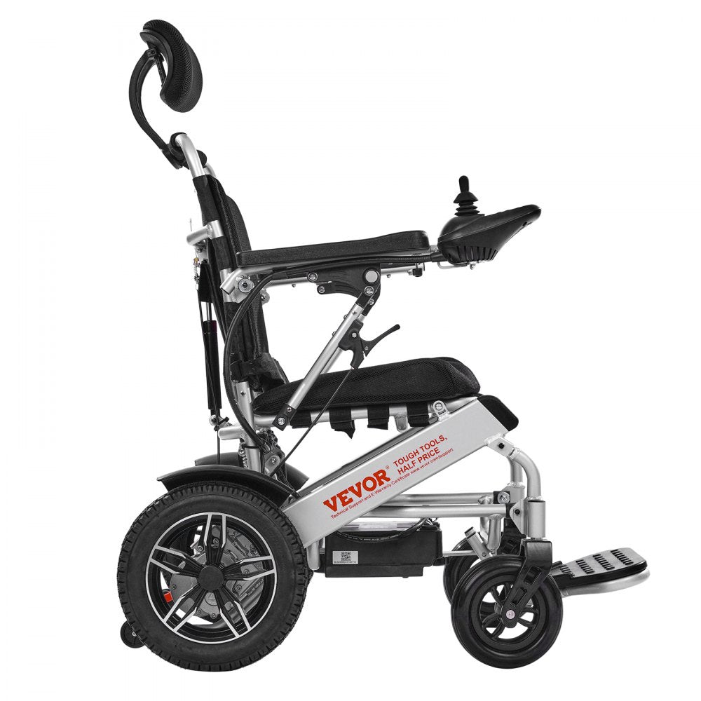 JRWD6012 - Foldable Electric Wheelchair with Shock-Absorbing Tires, 300lbs Capacity