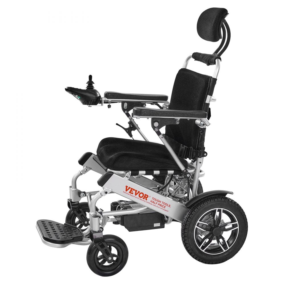 JRWD6012 - Foldable Electric Wheelchair with Shock-Absorbing Tires, 300lbs Capacity
