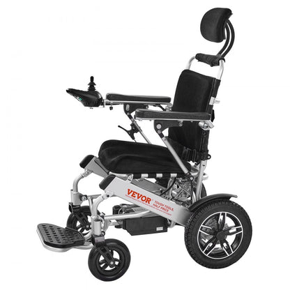 JRWD6012 - Foldable Electric Wheelchair with Shock-Absorbing Tires, 300lbs Capacity