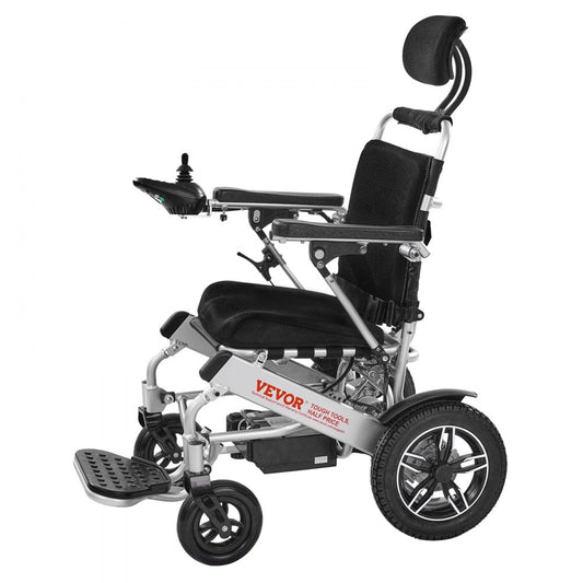 JRWD6012 - Foldable Electric Wheelchair with Shock-Absorbing Tires, 300lbs Capacity