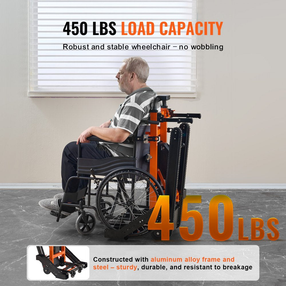 YHR-LD02 - Powerful 450 lbs Electric Stair Climbing Dolly with Adjustable Handle