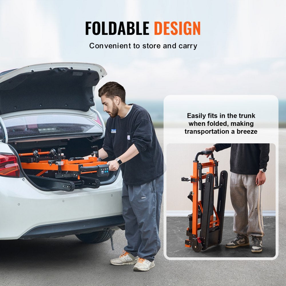 YHR-LD02 - Powerful 450 lbs Electric Stair Climbing Dolly with Adjustable Handle