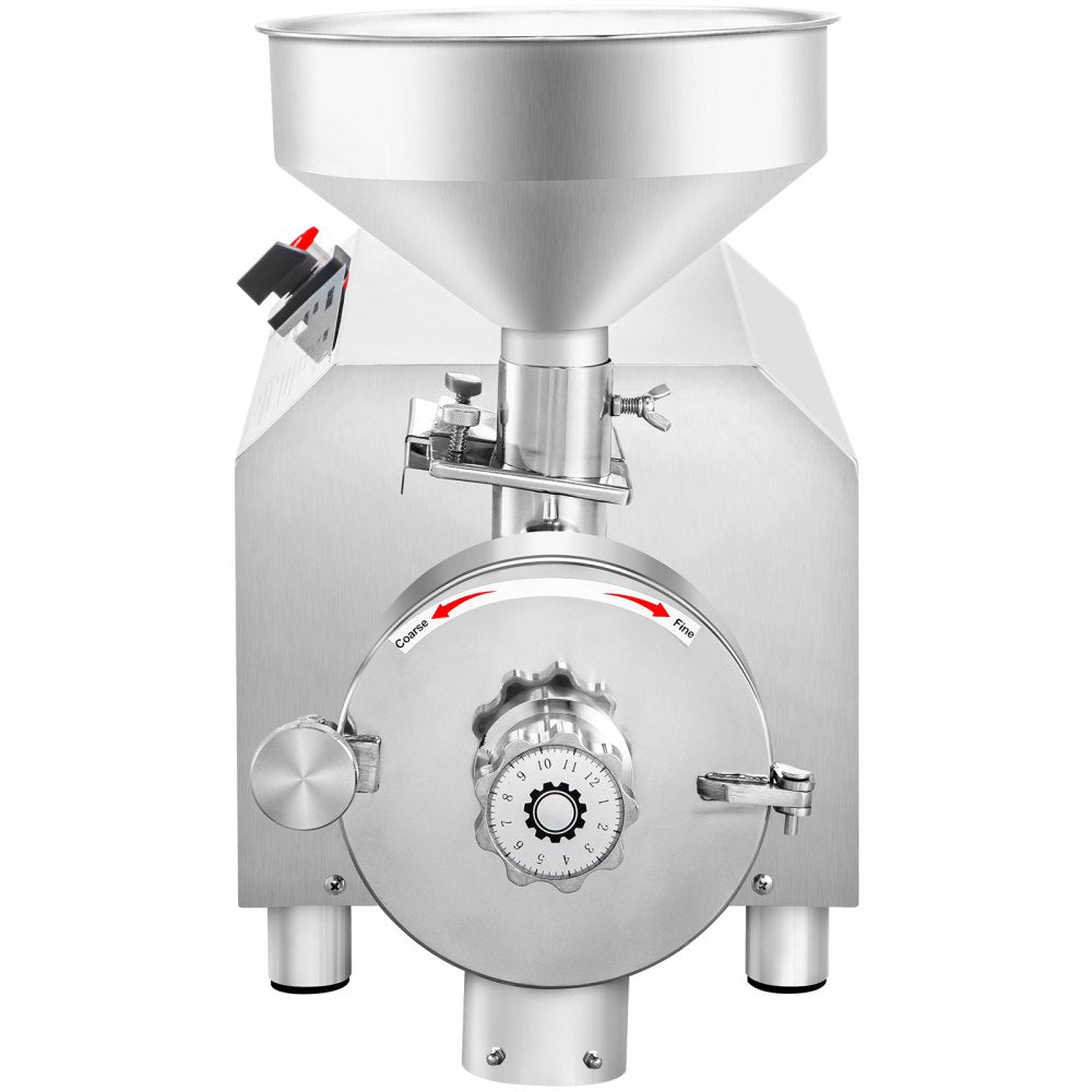 HR-3000 - 3000W Stainless Steel Commercial Grain Grinder for Versatile Use
