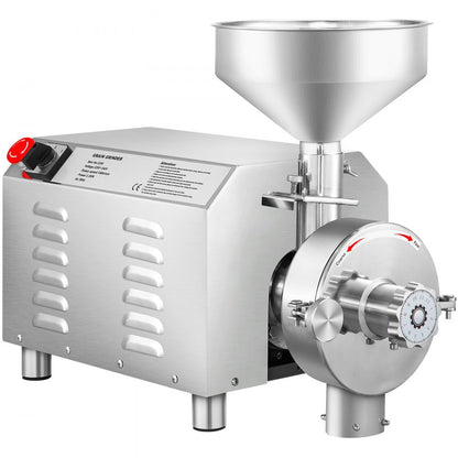 HR-3000 - 3000W Stainless Steel Commercial Grain Grinder for Versatile Use