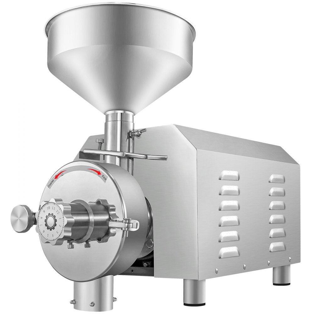 HR-3000 - 3000W Stainless Steel Commercial Grain Grinder for Versatile Use