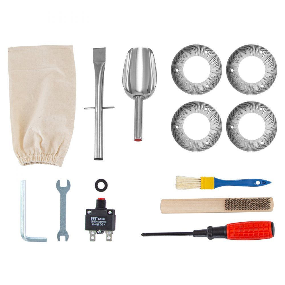 HR-3000 - 3000W Stainless Steel Commercial Grain Grinder for Versatile Use