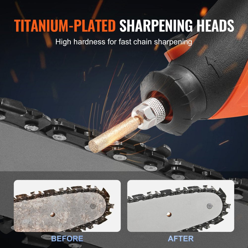 DM-130E - High-Speed Portable Chainsaw Sharpener with Adjustable Angle Attachment