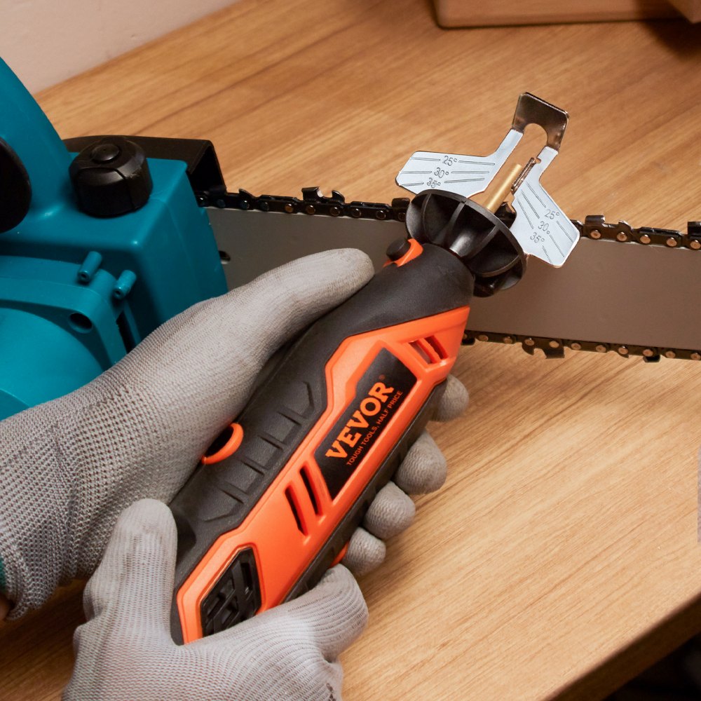 DM-130E - High-Speed Portable Chainsaw Sharpener with Adjustable Angle Attachment