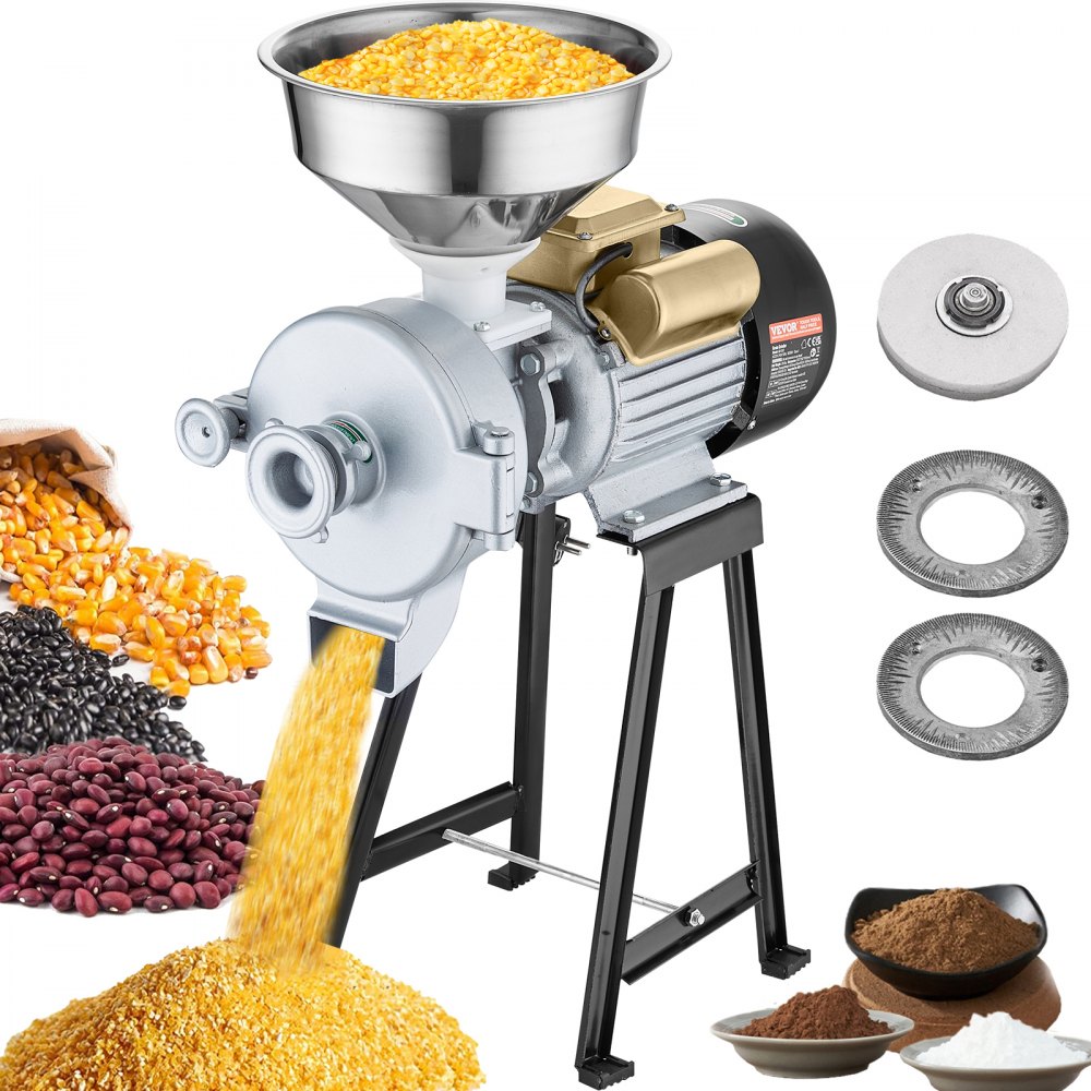 GM-002 - Durable 3000W Electric Grain Mill for Dry & Wet Grinding