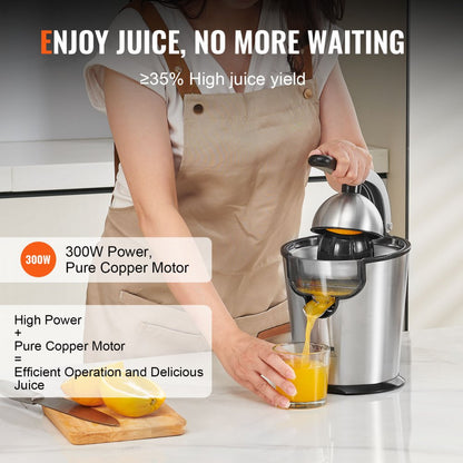 CJ-187 - 300W VEVOR Citrus Juicer with Dual Size Cones