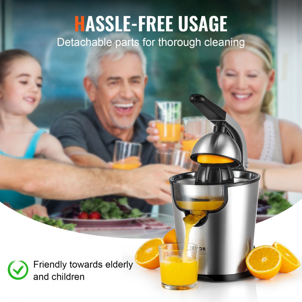 CJ-187 - 300W VEVOR Citrus Juicer with Dual Size Cones