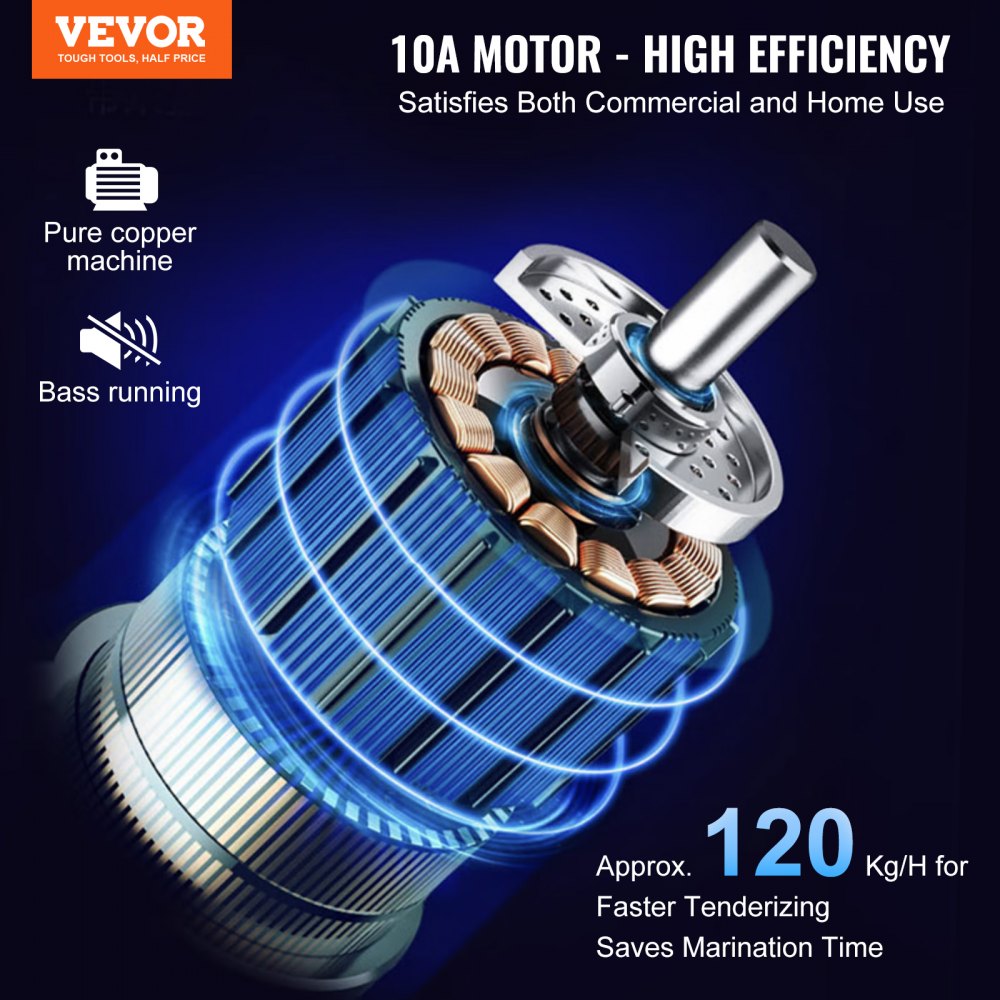 LT-01 - Heavy Duty 450W Meat Tenderizer for Fast Processing