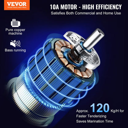 LT-01 - Heavy Duty 450W Meat Tenderizer for Fast Processing