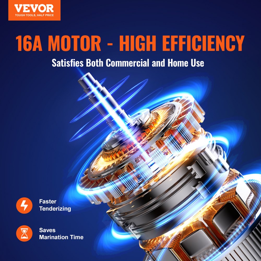 TK-12MT - Heavy-Duty 304 Stainless Steel Meat Tenderizer for Professional Kitchens