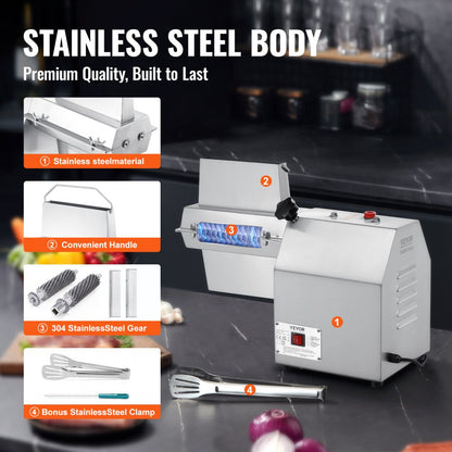 TK-12MT - Heavy-Duty 304 Stainless Steel Meat Tenderizer for Professional Kitchens