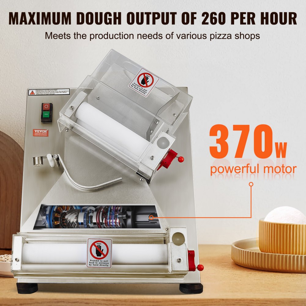 APD30 - Commercial Dough Roller with Adjustable Thickness, Easy Setup