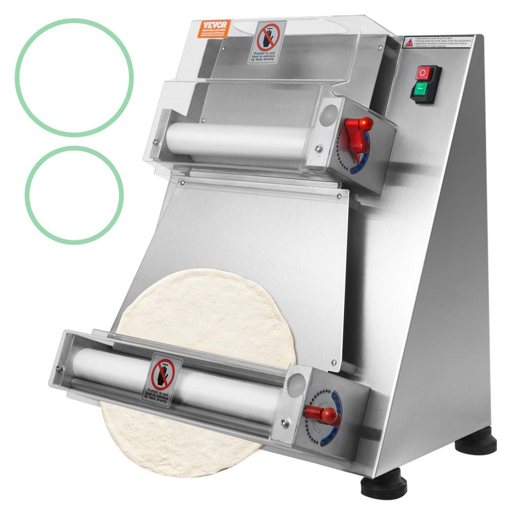 APD40 - Stainless Steel Pizza Dough Roller with Adjustable Thickness Control