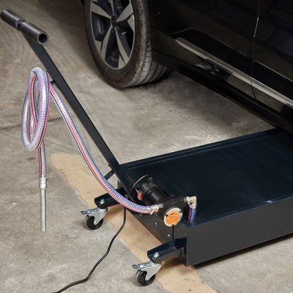 010499295400 - VEVOR Low Profile 20-Gallon Oil Drain Pan with Electric Pump