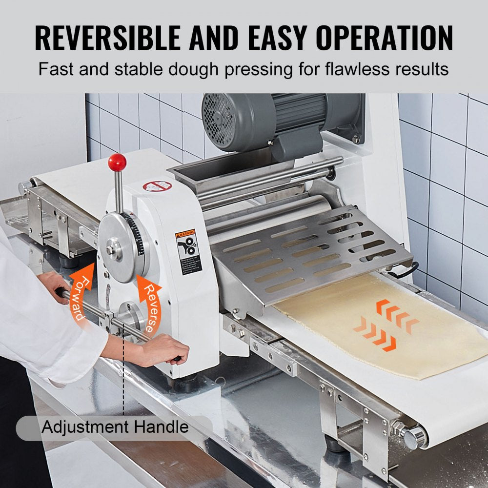 SPL380 - 15.7" VEVOR Electric Dough Sheeter with Adjustable Thickness and Folding Design