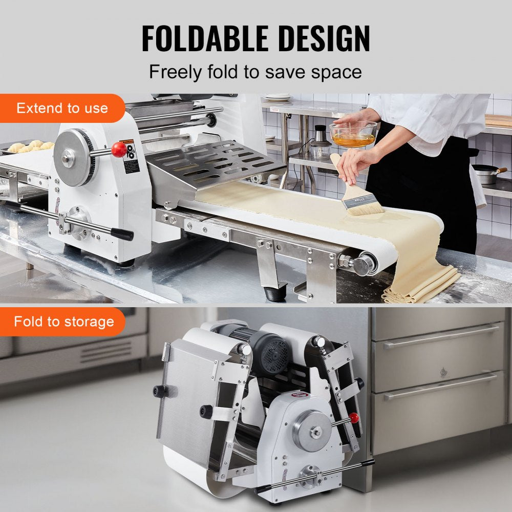SPL380 - 15.7" VEVOR Electric Dough Sheeter with Adjustable Thickness and Folding Design