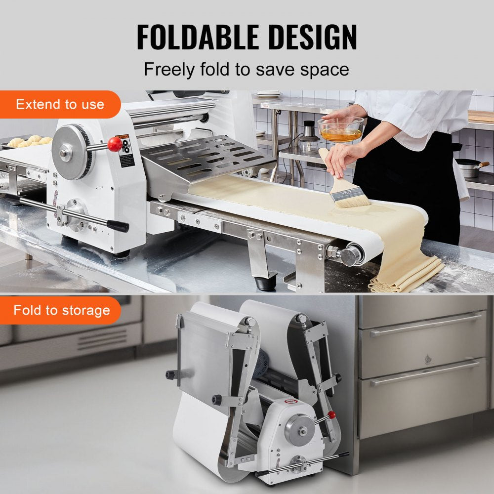 SPL520 - Electric Dough Sheeter, 1.4" Thickness for Perfect Pastries