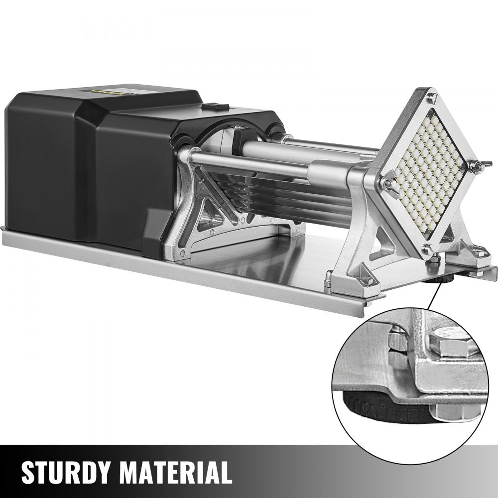 010734258215 - Electric Potato Cutter with 4 Blades, Safe & Easy Operation