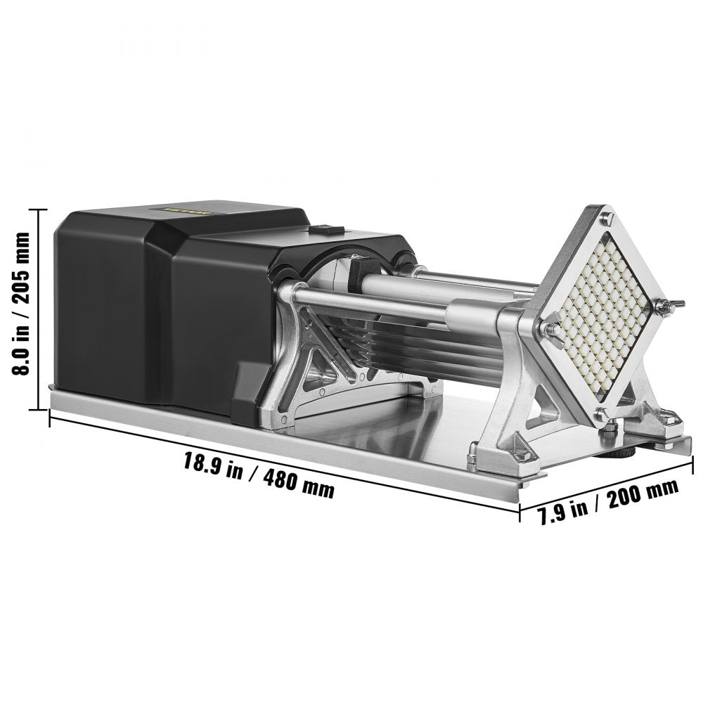 010734258215 - Electric Potato Cutter with 4 Blades, Safe & Easy Operation