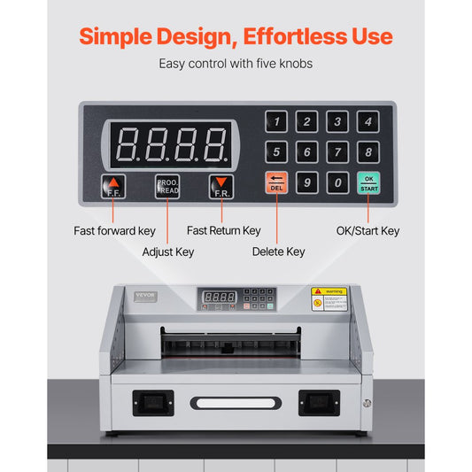 E330S - Powerful Electric Paper Cutter, 11.8" Wide, Cuts 38mm Thick