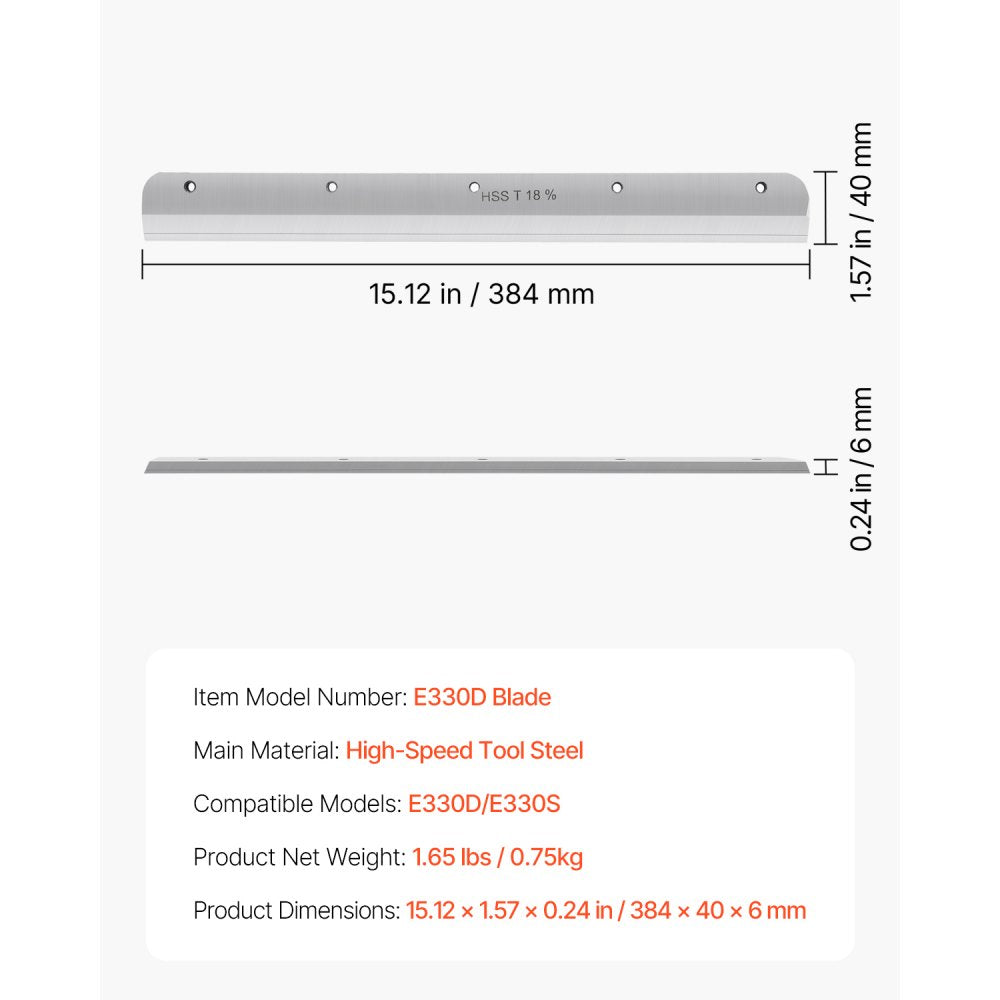 E330D Blade - Durable High-Speed Steel Blade for E330D Paper Cutter