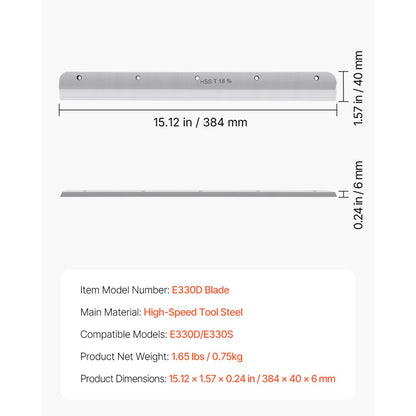 E330D Blade - Durable High-Speed Steel Blade for E330D Paper Cutter