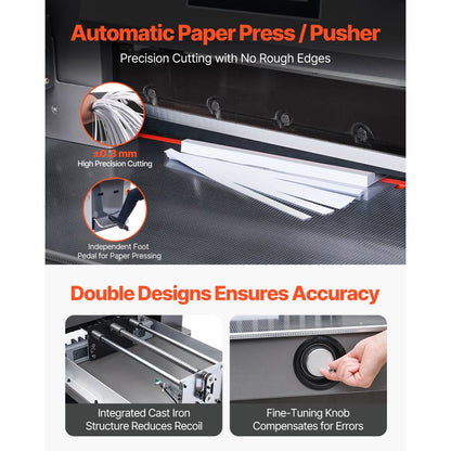 H520TV7 - 20.28" Electric Hydraulic Paper Cutter with Touchscreen & Precision Cutting