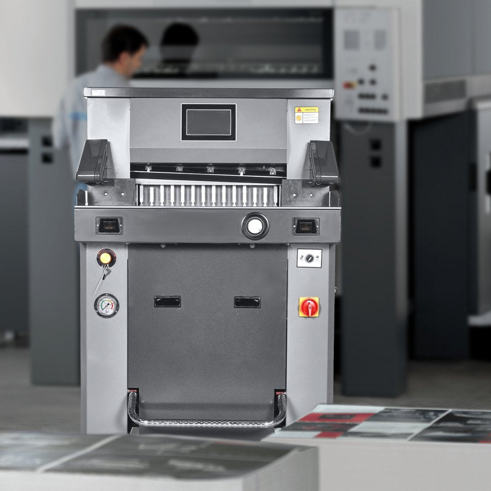 H520TV7 - 20.28" Electric Hydraulic Paper Cutter with Touchscreen & Precision Cutting