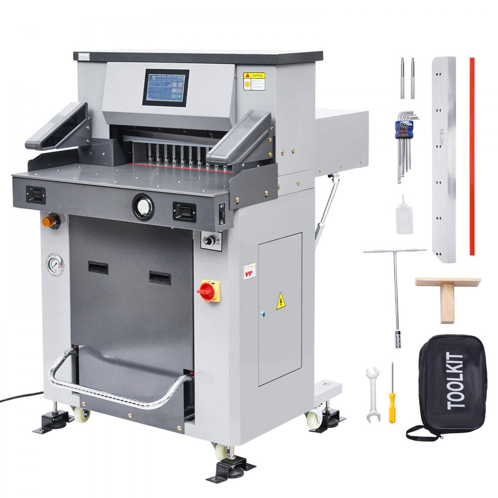 H520TV7 - 20.28" Electric Hydraulic Paper Cutter with Touchscreen & Precision Cutting