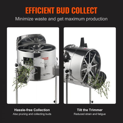 TM18-S-D - VEVOR 18" Electric Bud Trimmer with Adjustable Speed & Stainless Steel Blades