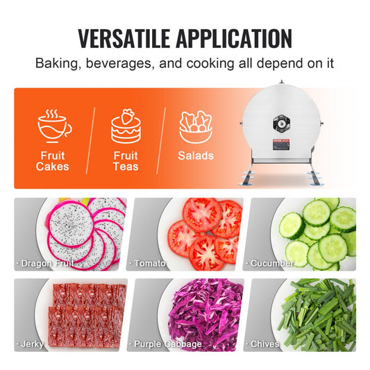 SL-06 - Adjustable Electric Vegetable Slicer, 0-0.5" Thickness for Perfect Cuts