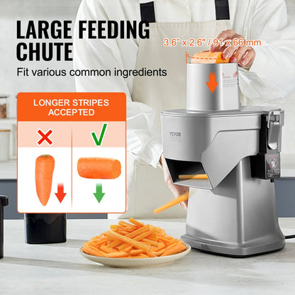 GJ817 - 4-in-1 Electric Slicer with Adjustable Thickness & Durable Shell