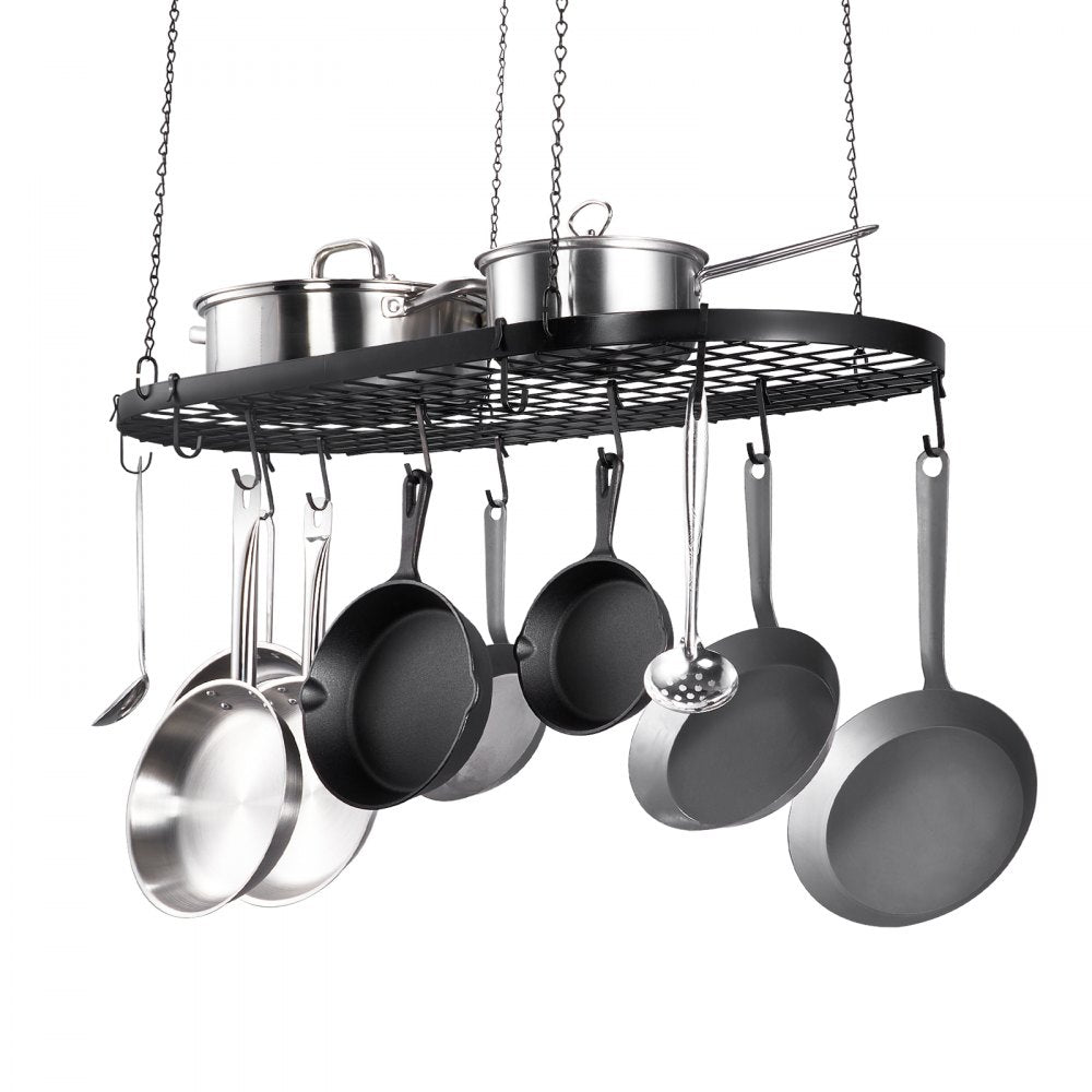 LX-P9251E - 36" Carbon Steel Hanging Pot Rack with 20 S-Hooks