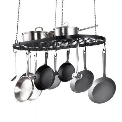 LX-P9251E - 36" Carbon Steel Hanging Pot Rack with 20 S-Hooks