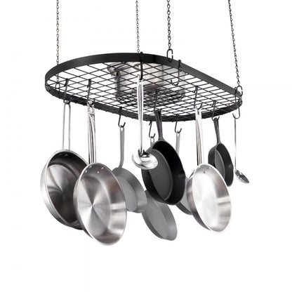LX-P9251E - 36" Carbon Steel Hanging Pot Rack with 20 S-Hooks