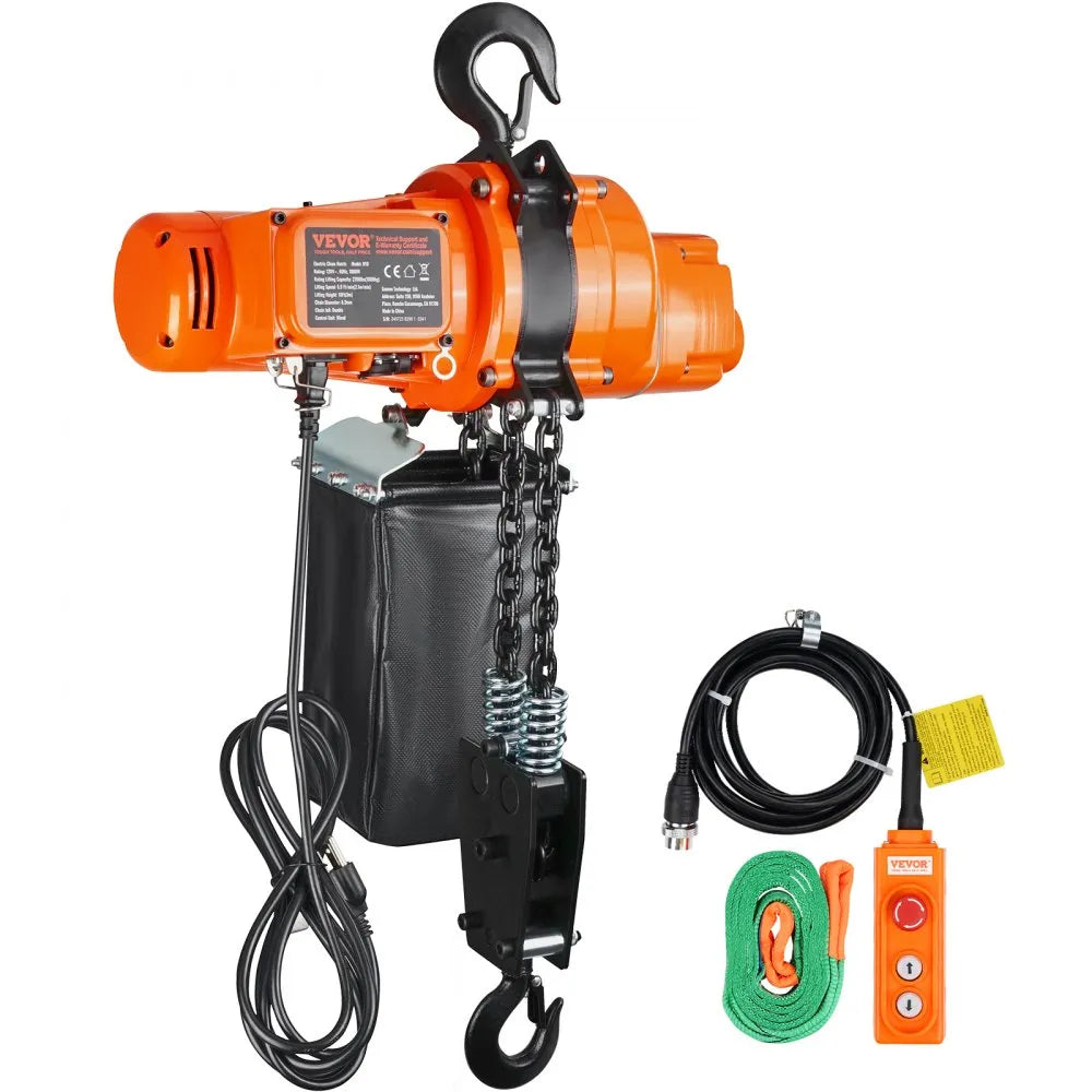 H10 - 2200 lbs VEVOR Electric Chain Hoist with Remote Control