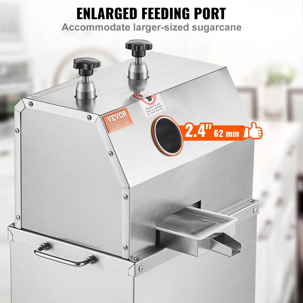YF-L80-115 - VEVOR 750W Stainless Steel Sugar Cane Juicer, 661LBS/H Output