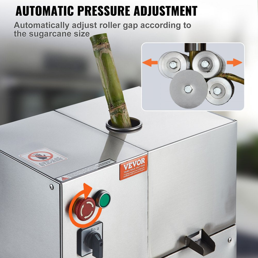 YF-L100-115 - High Efficiency 800W Sugar Cane Juicer, 661 lbs/hr Output