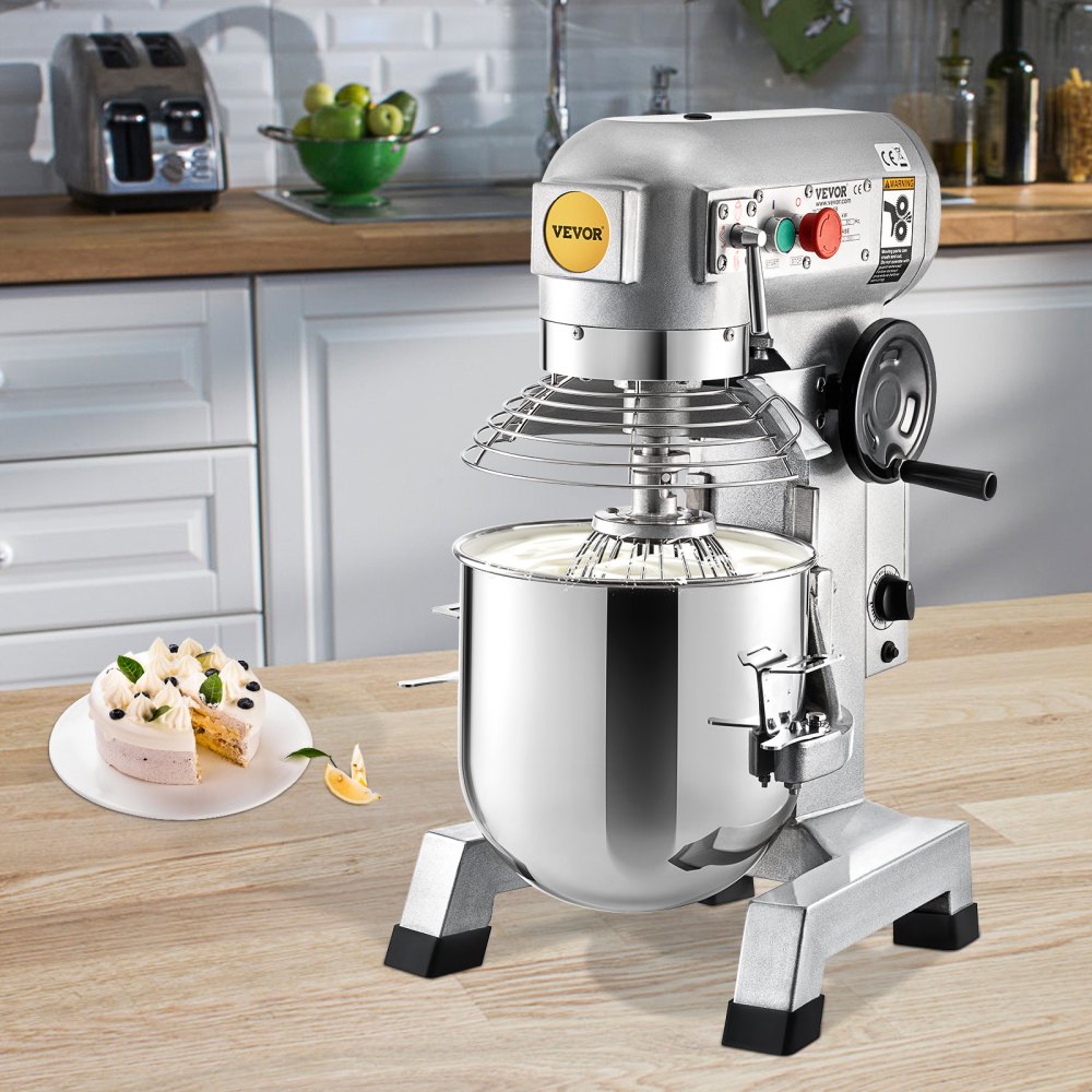 B10-BT - 10Qt VEVOR Food Mixer with 550W Motor and Timer