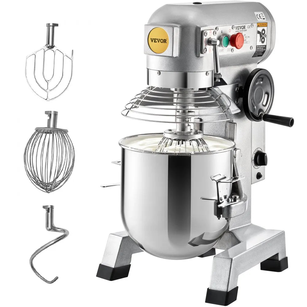 B10-BT - 10Qt VEVOR Food Mixer with 550W Motor and Timer
